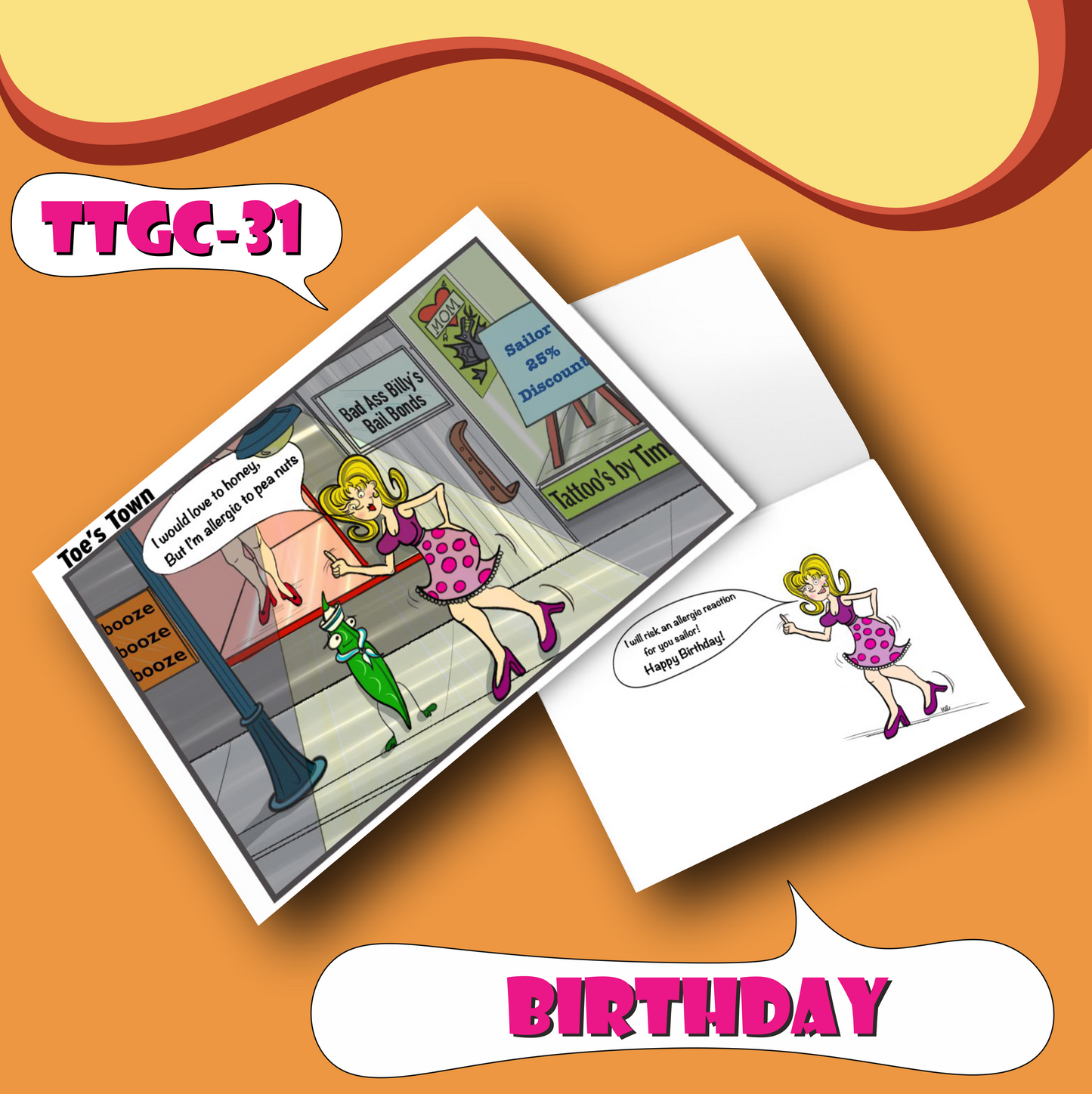 Toe's Town Misc Sarcastic Birthday Series 3