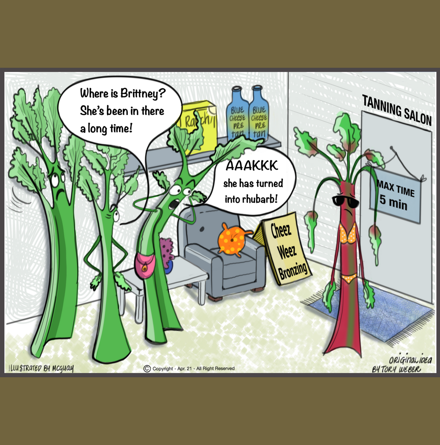 Too Long In The Tanning Booth Greeting Card