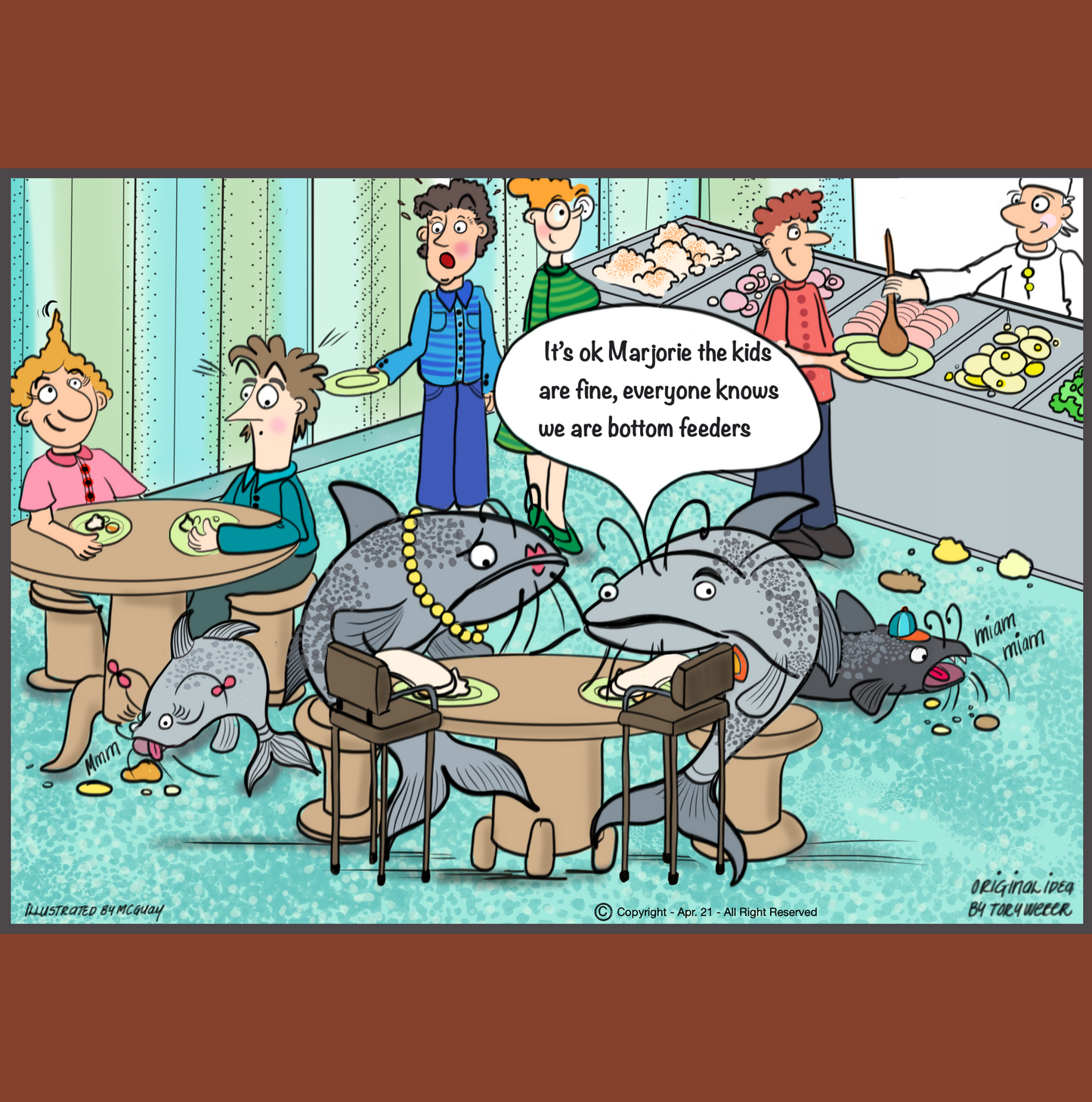 Bottom Feeders Greeting Card