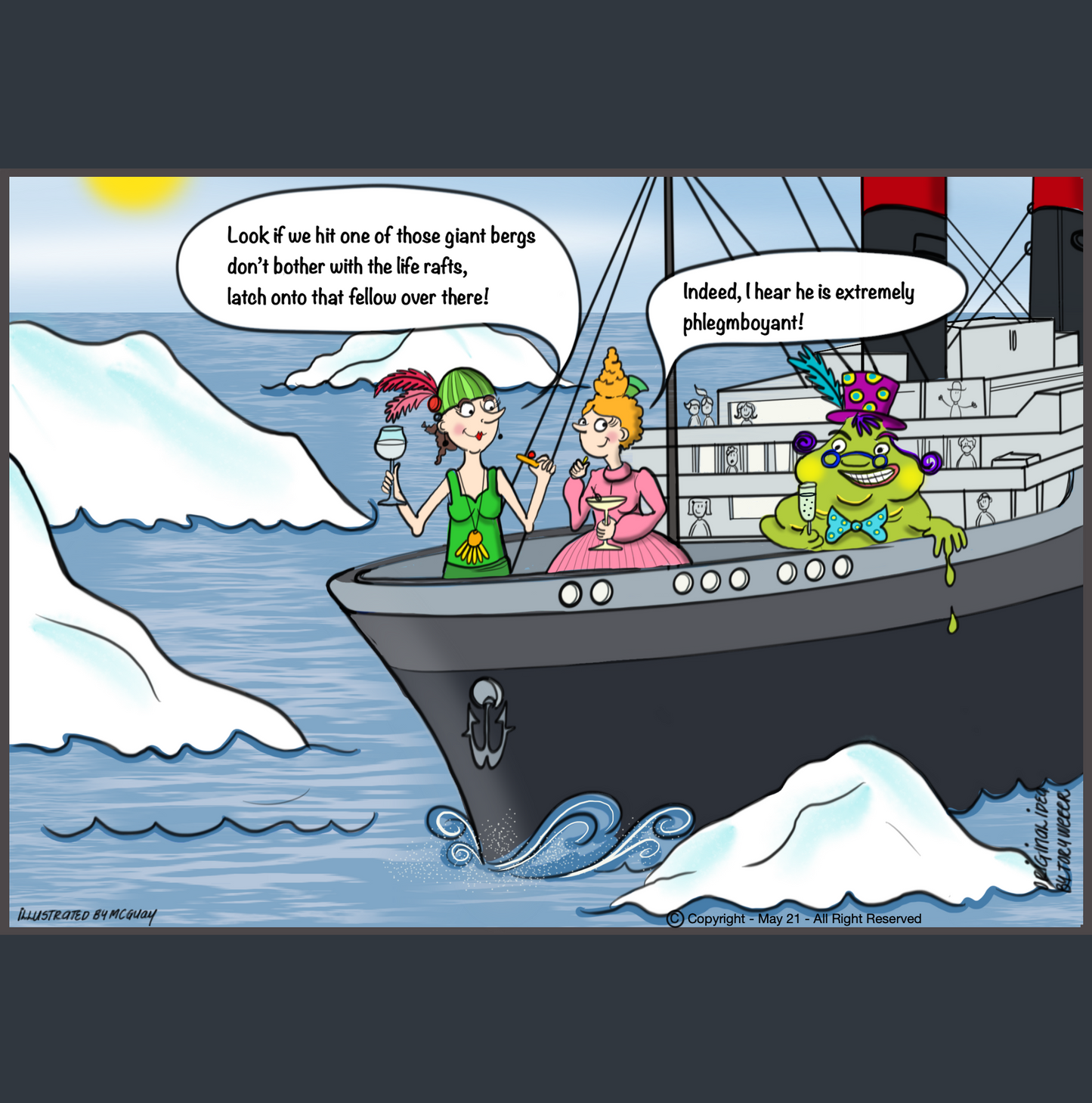 Phlegmboyant Greeting Card