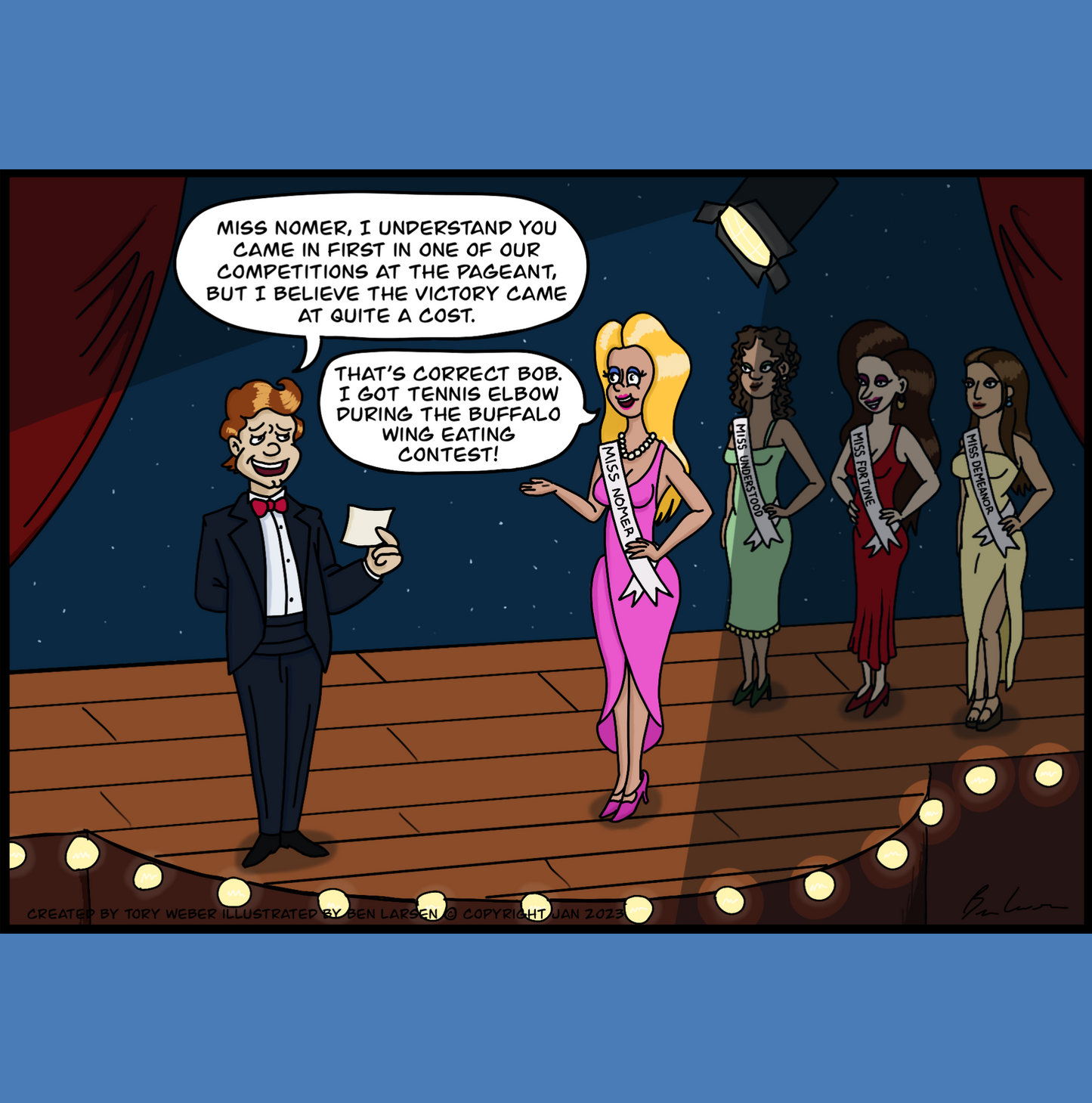Miss Nomer Greeting Card