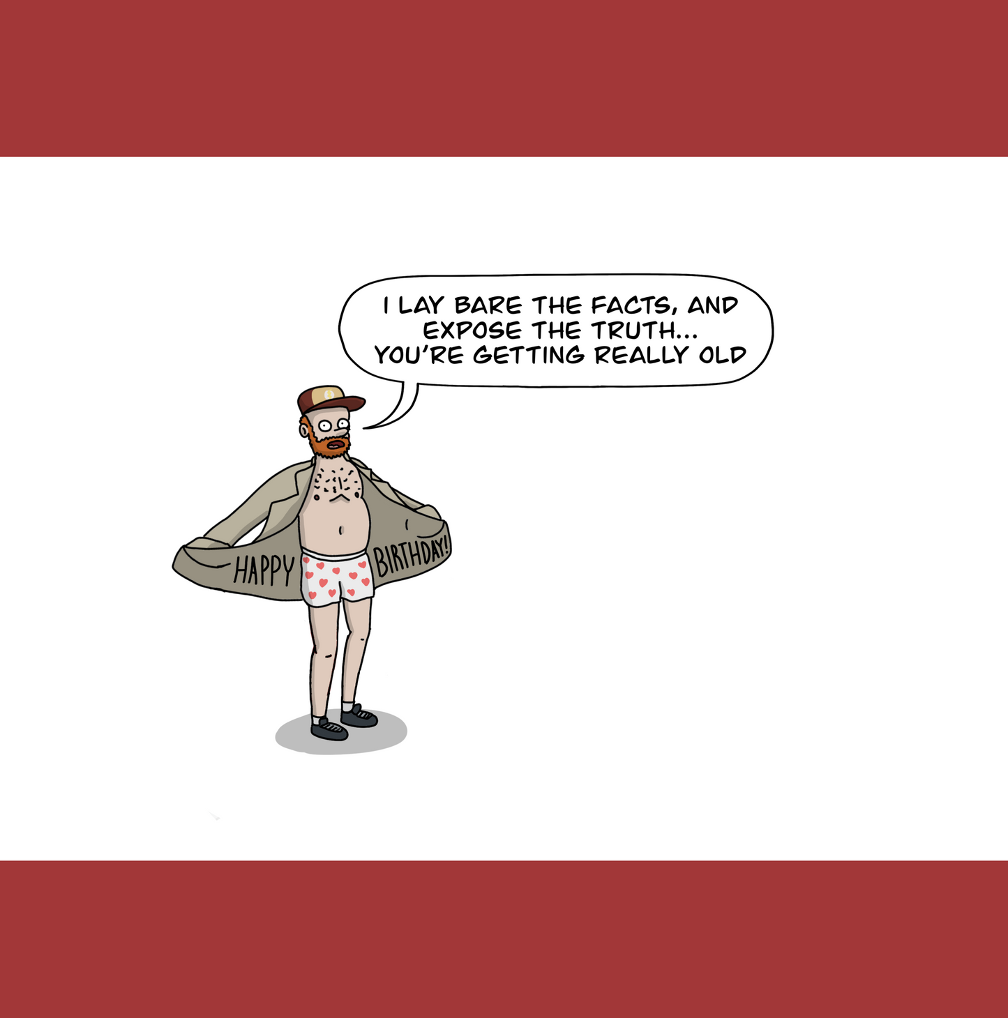 Burned Out Flasher Greeting Card