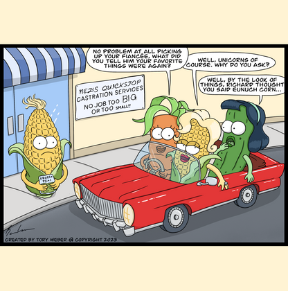 Eunuch Corn Greeting Cards