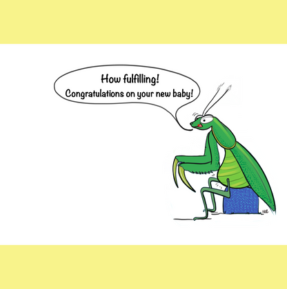 Mantis Baby Shower Greeting Card