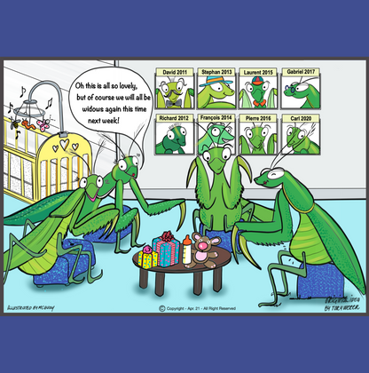 Mantis Baby Shower Greeting Card
