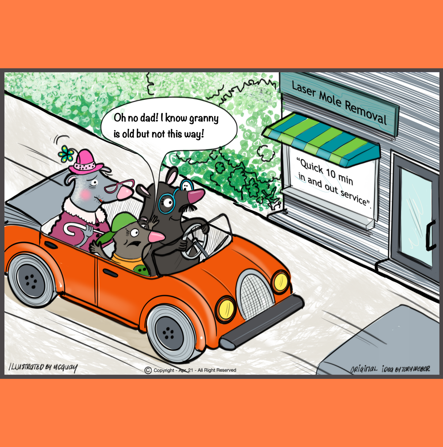 Laser Mole Removal Greeting Card