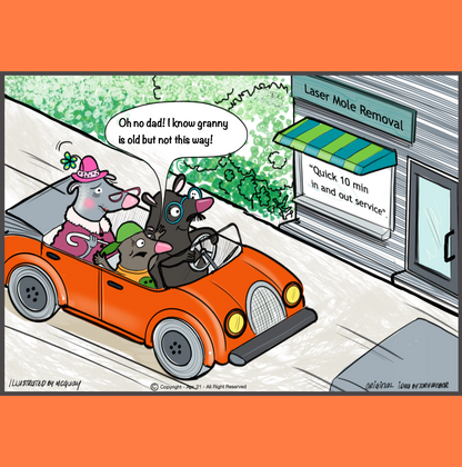 Laser Mole Removal Greeting Card