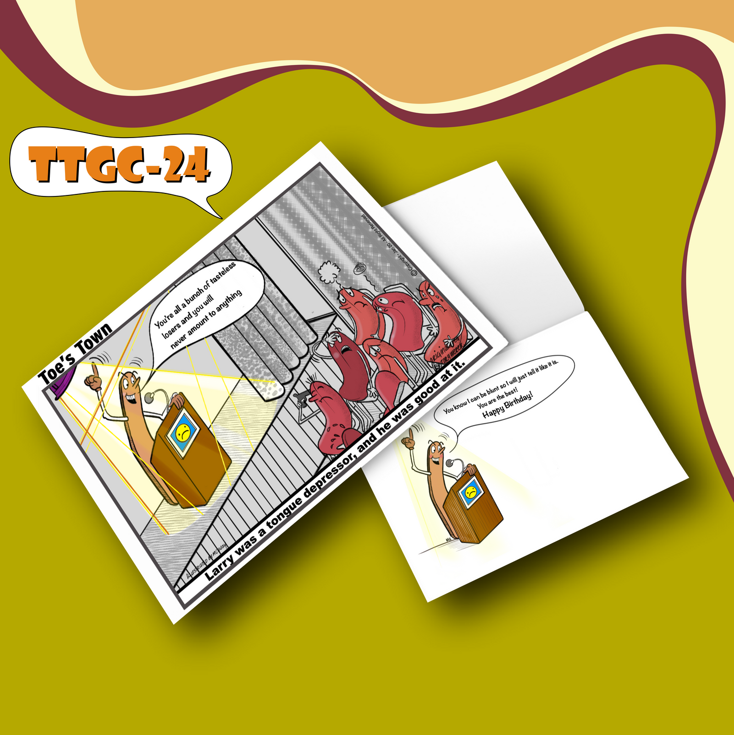 Tongue Depressor Greeting Card