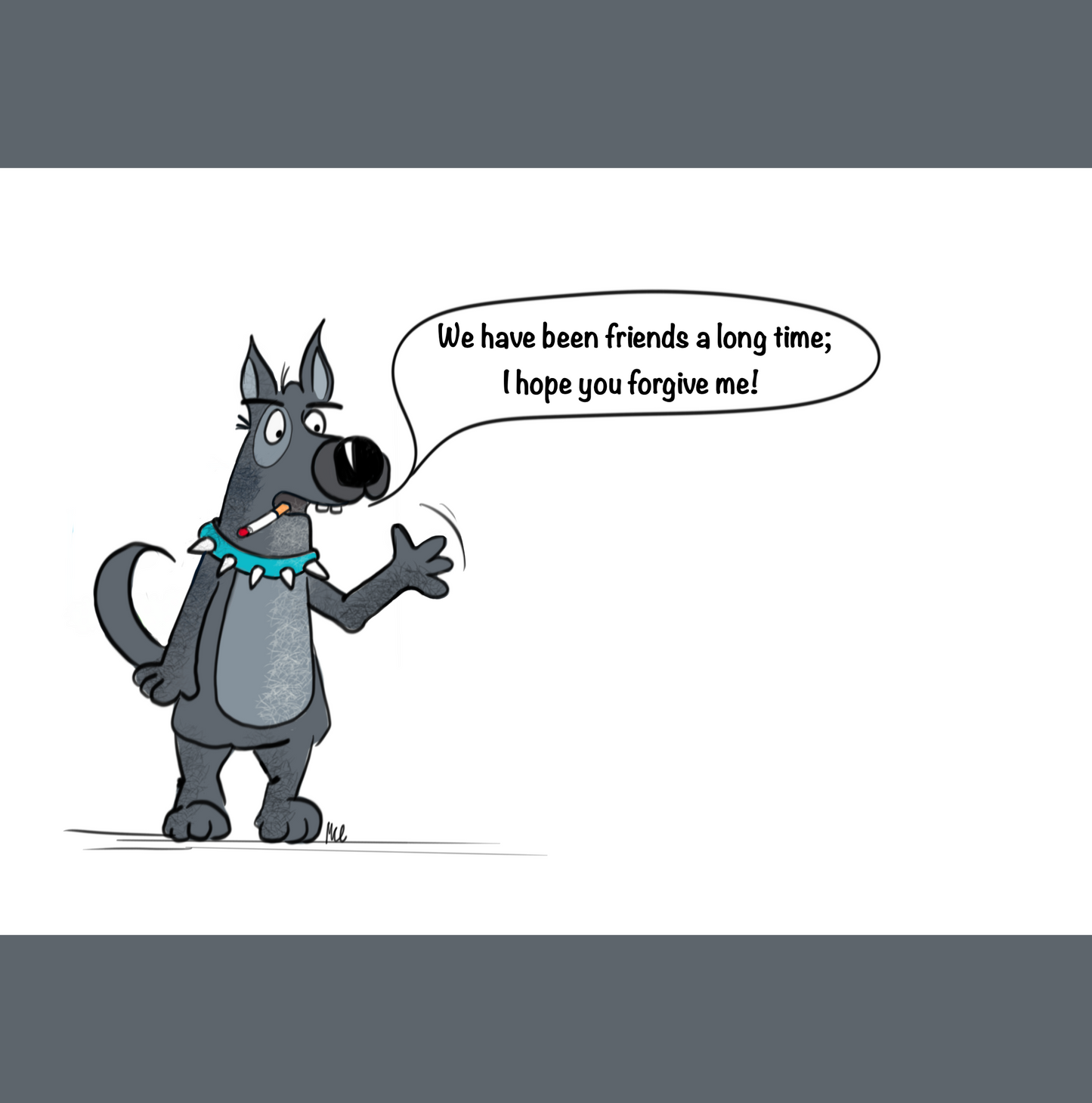 Cone Of Shame Greeting Card
