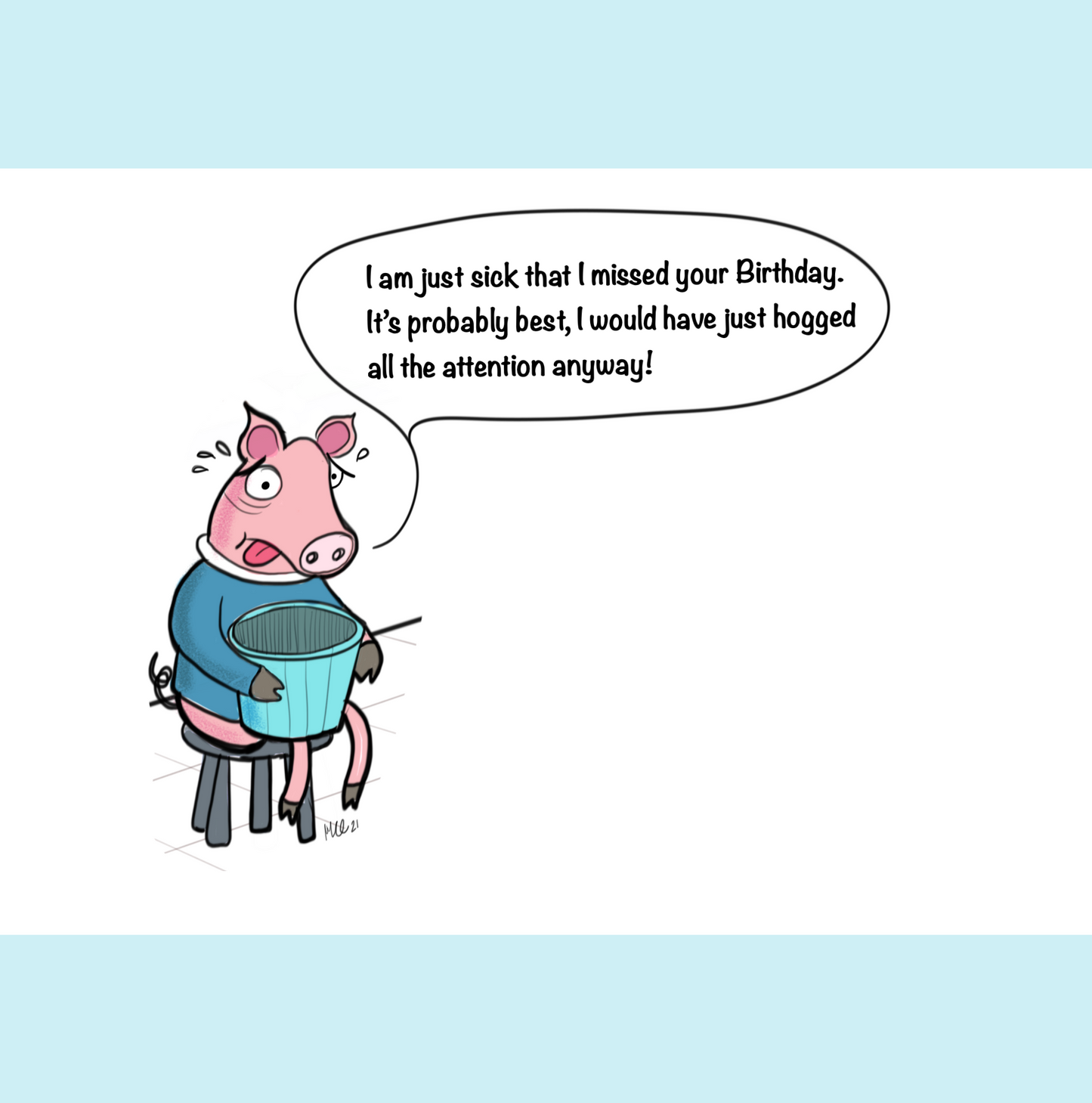 Further Than Meat Greeting Card