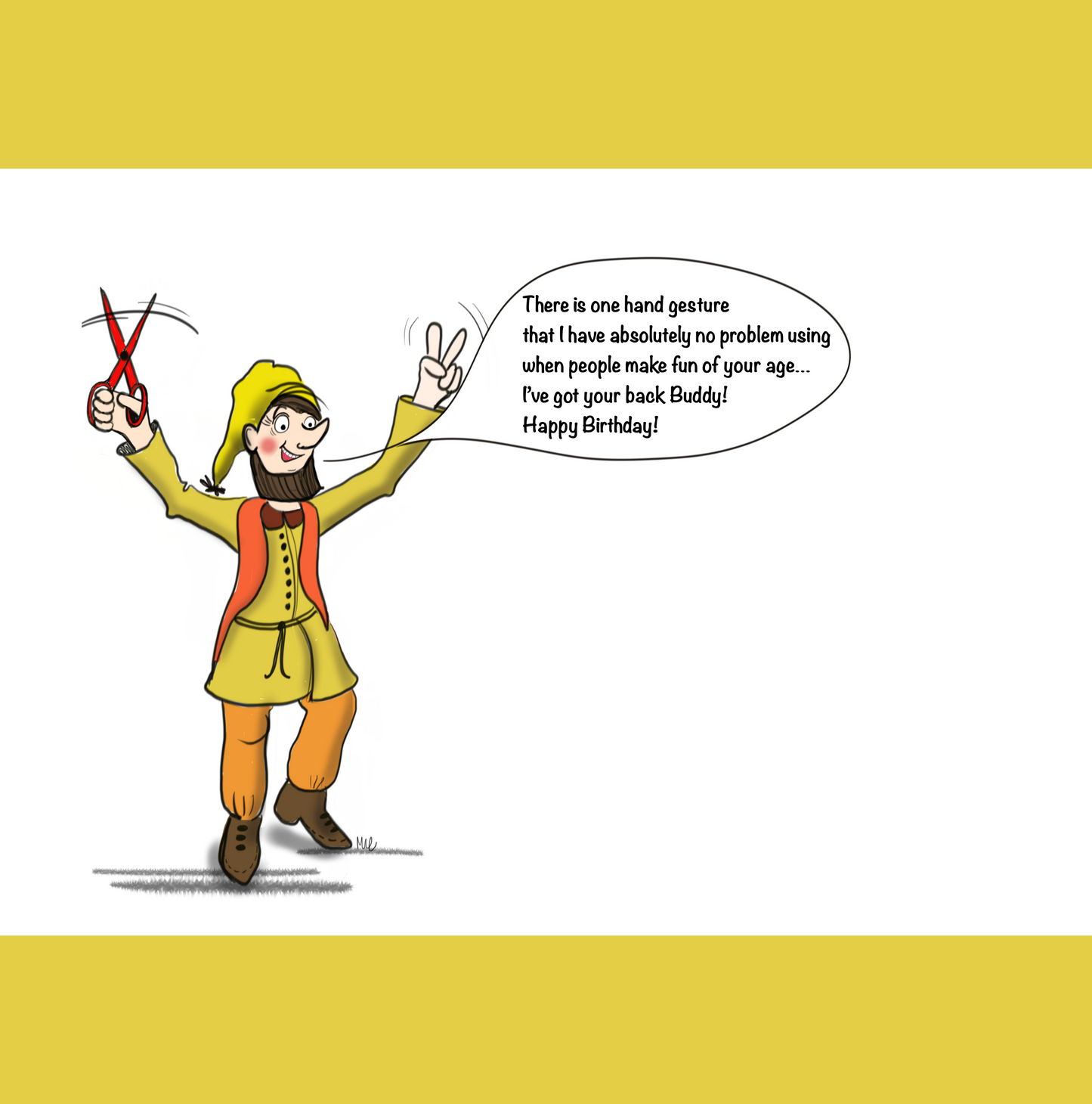 Rock Paper Scissors Greeting Card