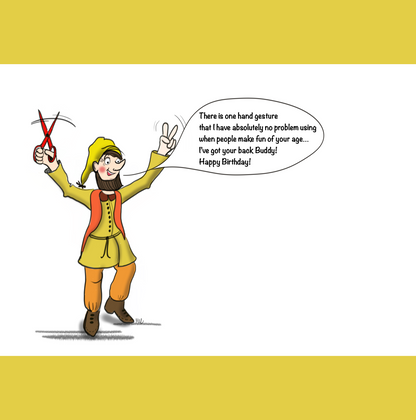 Rock Paper Scissors Greeting Card