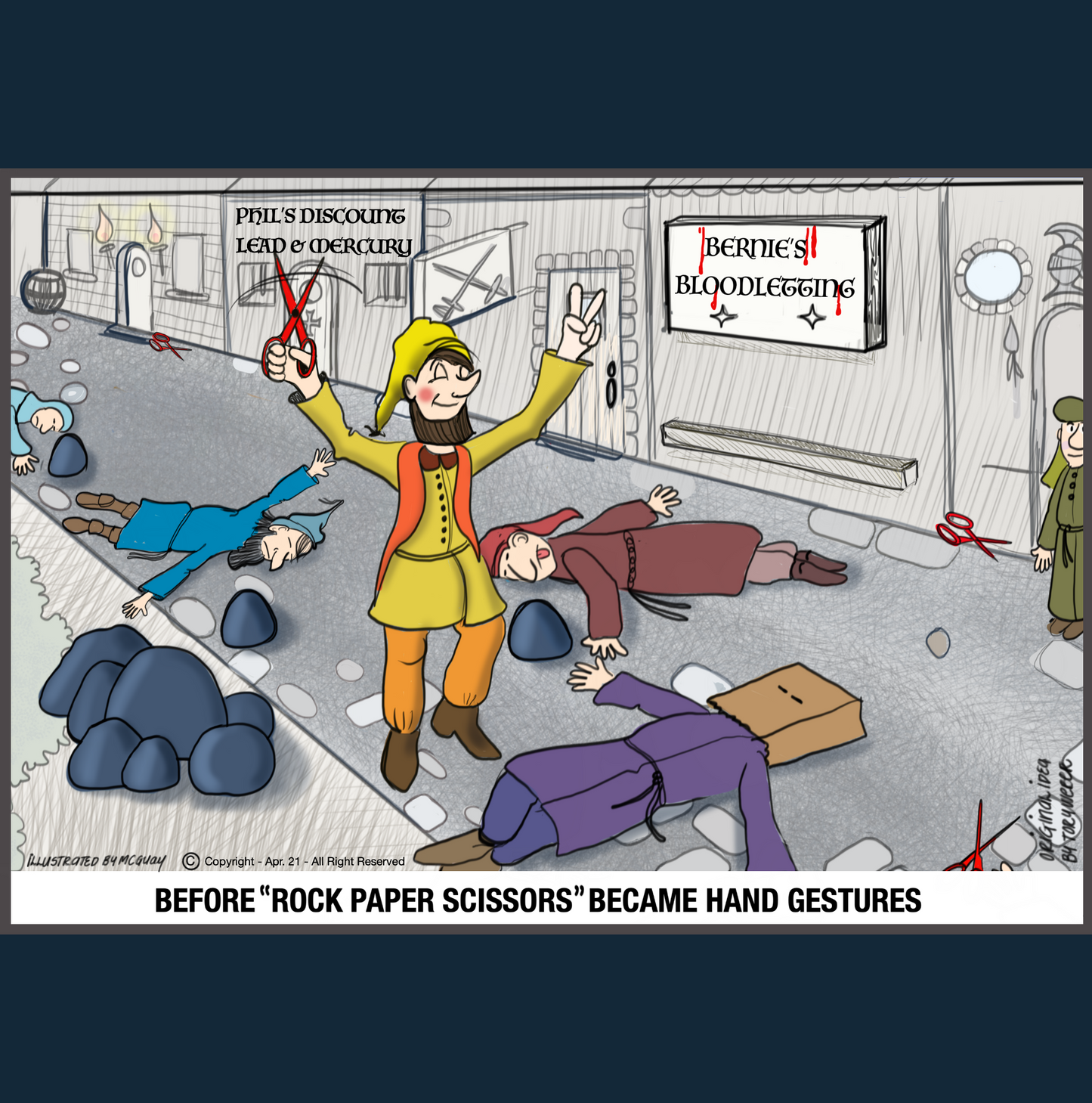 Rock Paper Scissors Greeting Card