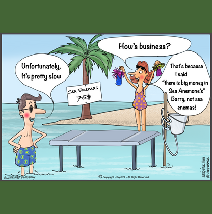 Sea Enema Greeting Card