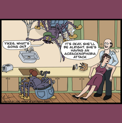 Acracknophobia Greeting Card