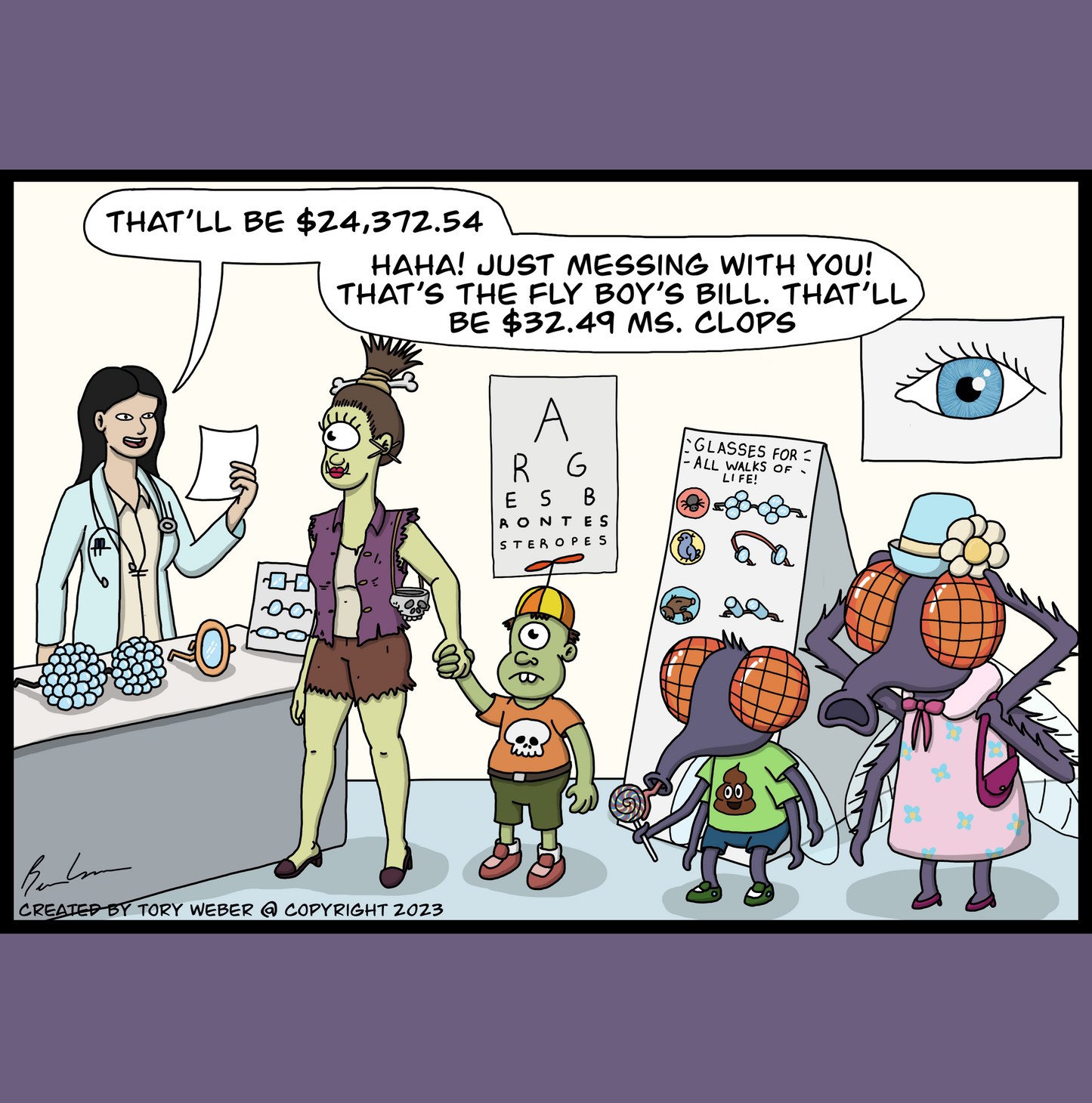 Benefits Of Being A Cyclops Greeting Card