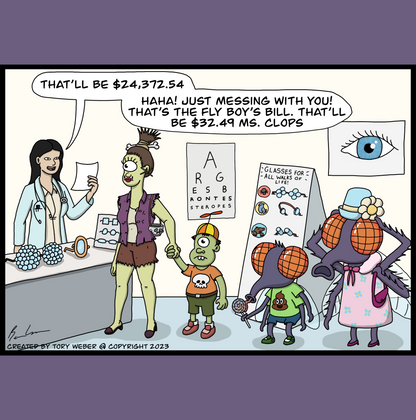 Benefits Of Being A Cyclops Greeting Card