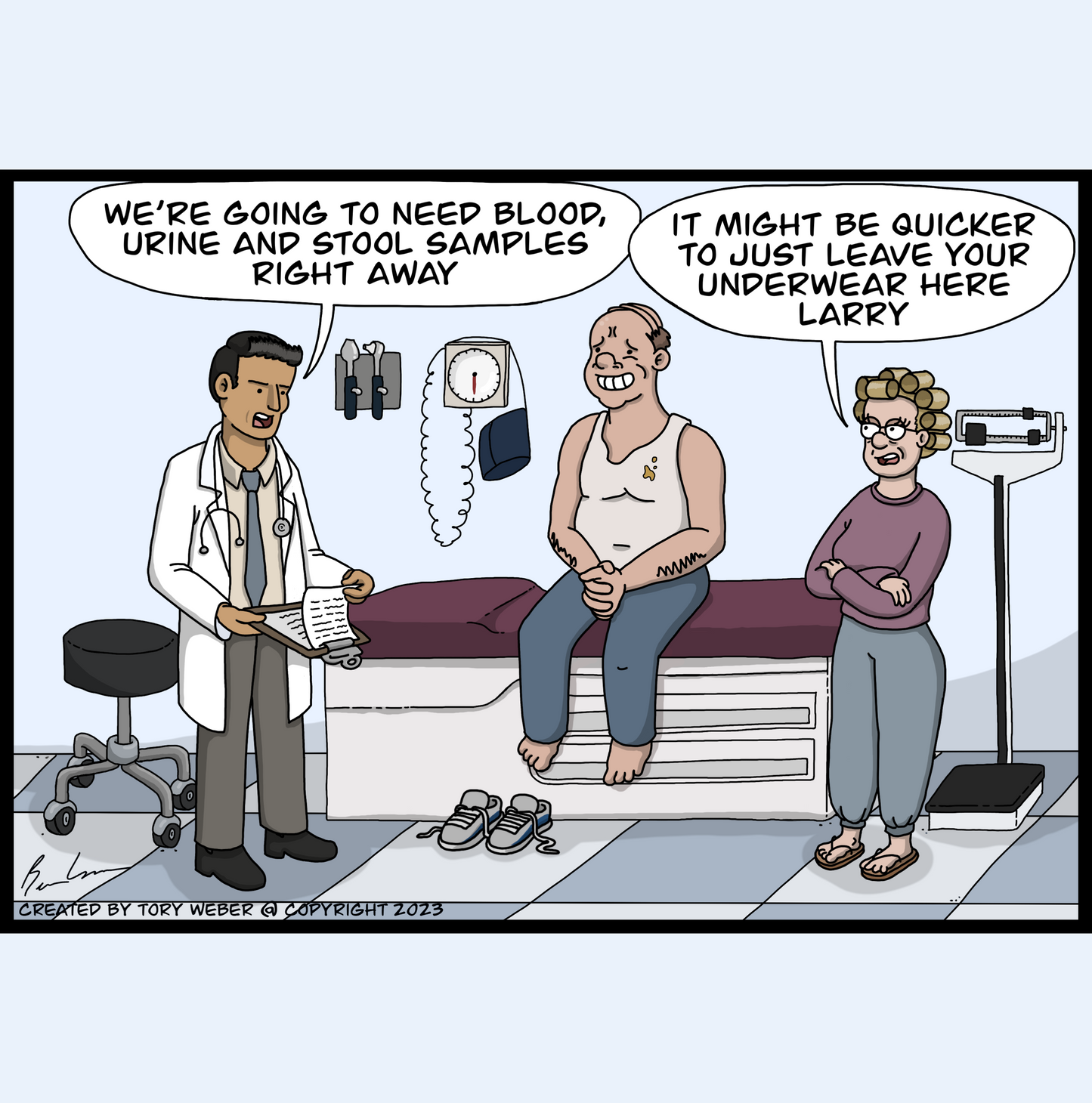 Larry's Underwear Greeting Card