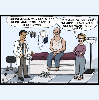 Larry's Underwear Greeting Card